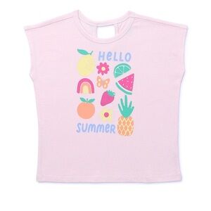 Garanimals | Toddler Girl Dolman Short Sleeve Graphic Jersey T-Shirt